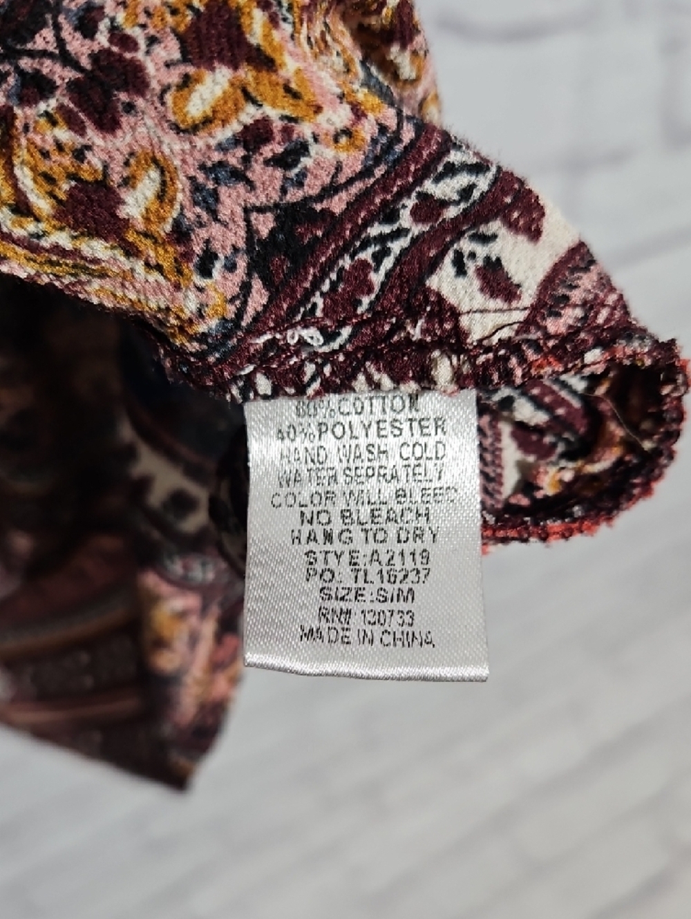 Umgee Multi-Color Boho Patchwork Kimono Cardigan - Picture 5 of 6